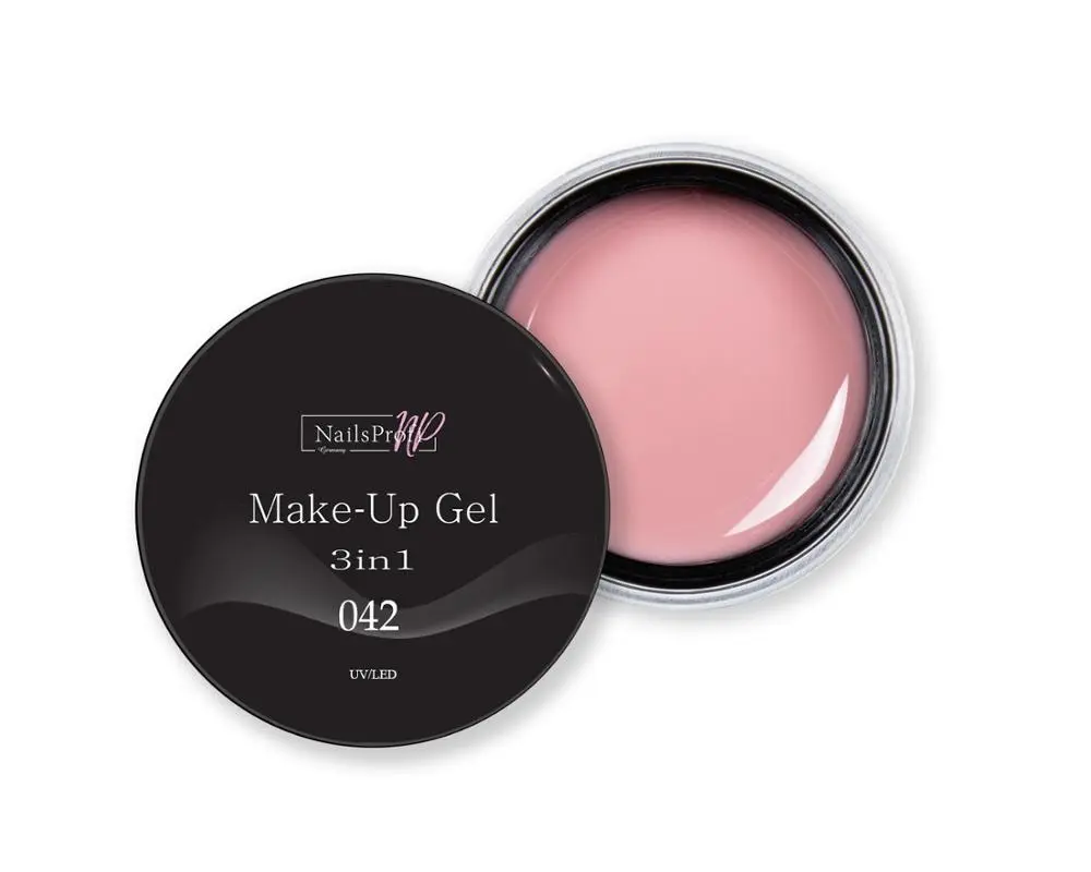 Гель-лак для ногтей NailsProfi Make-Up Gel 3in1 042 - 15 гр маникюра высокое качество | Красота и