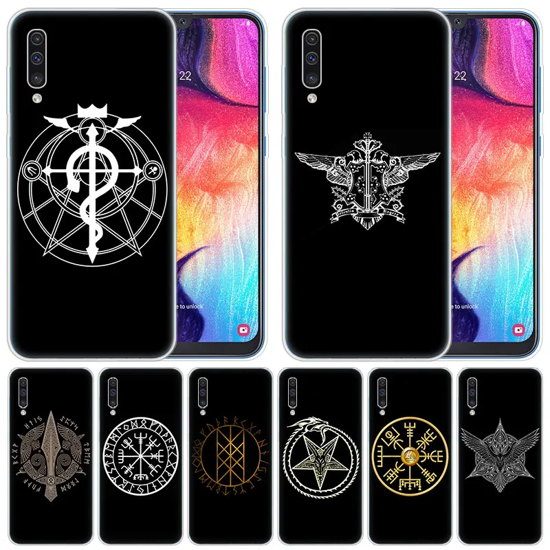Мягкий силиконовый чехол Viking Vegvisir Odin Nordic для Samsung Galaxy A50 A70 A80 A40 A30 A20 A10 A20E A2 CORE A9 A8 A7 A6