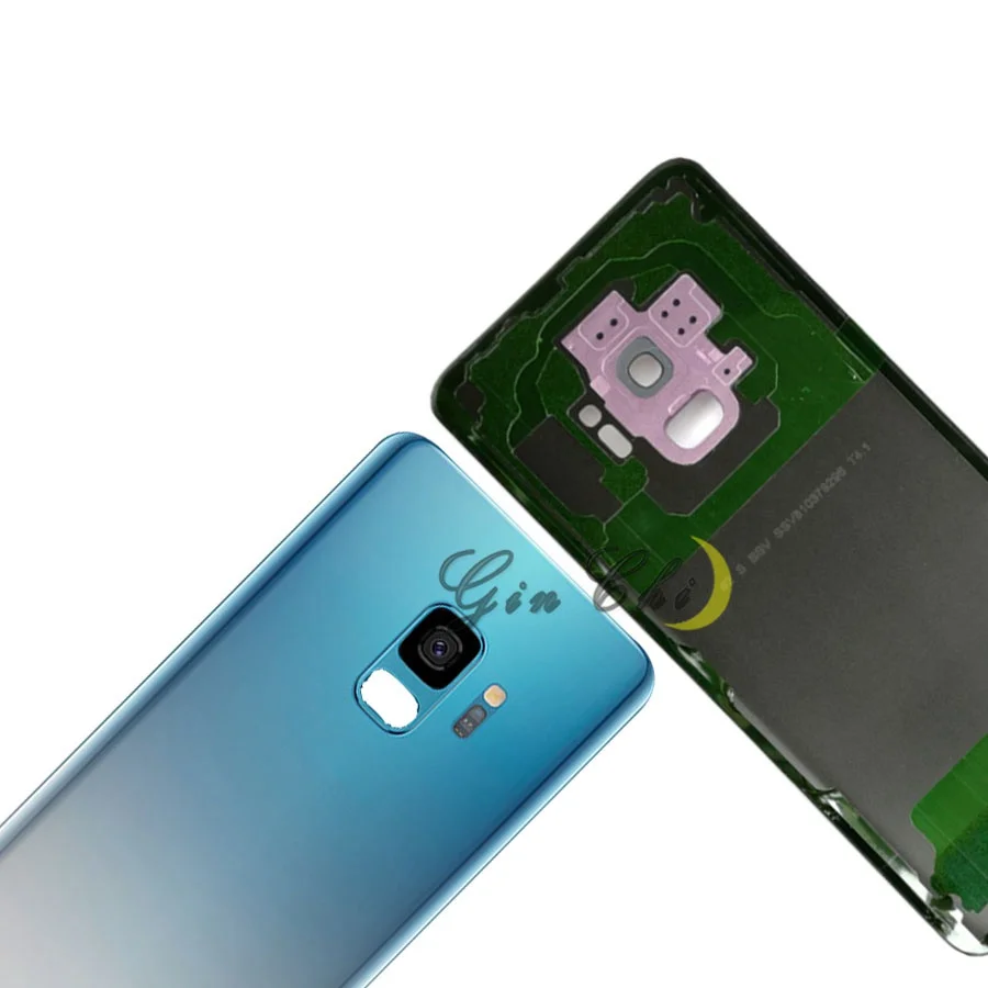 Для SAMSUNG Galaxy S9 G960F/S9 Plus G965F задняя крышка батарейного отсека задняя стеклянная крышка Корпус чехол Замена для SAMSUNG S9 Крышка батарейного отсека