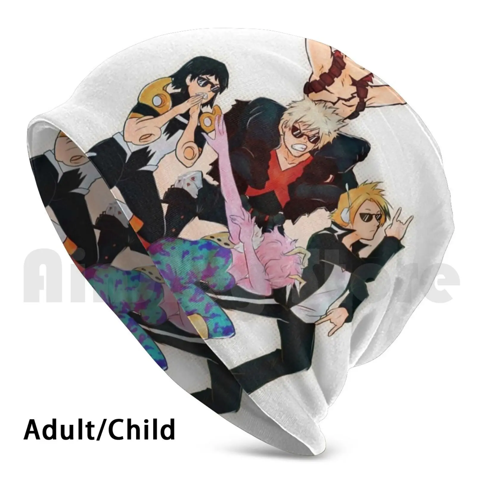 Memesquad Halftone Berretti Pullover Cap Confortevole Bakusquad Bakugo Katsuki Bnha Mina Ashido Denki Kaminari Vero