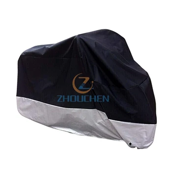 

All Season Black Waterproof Sun Motorcycle Cover,Fits up to 108" Motors (XX Large & Lockholes)