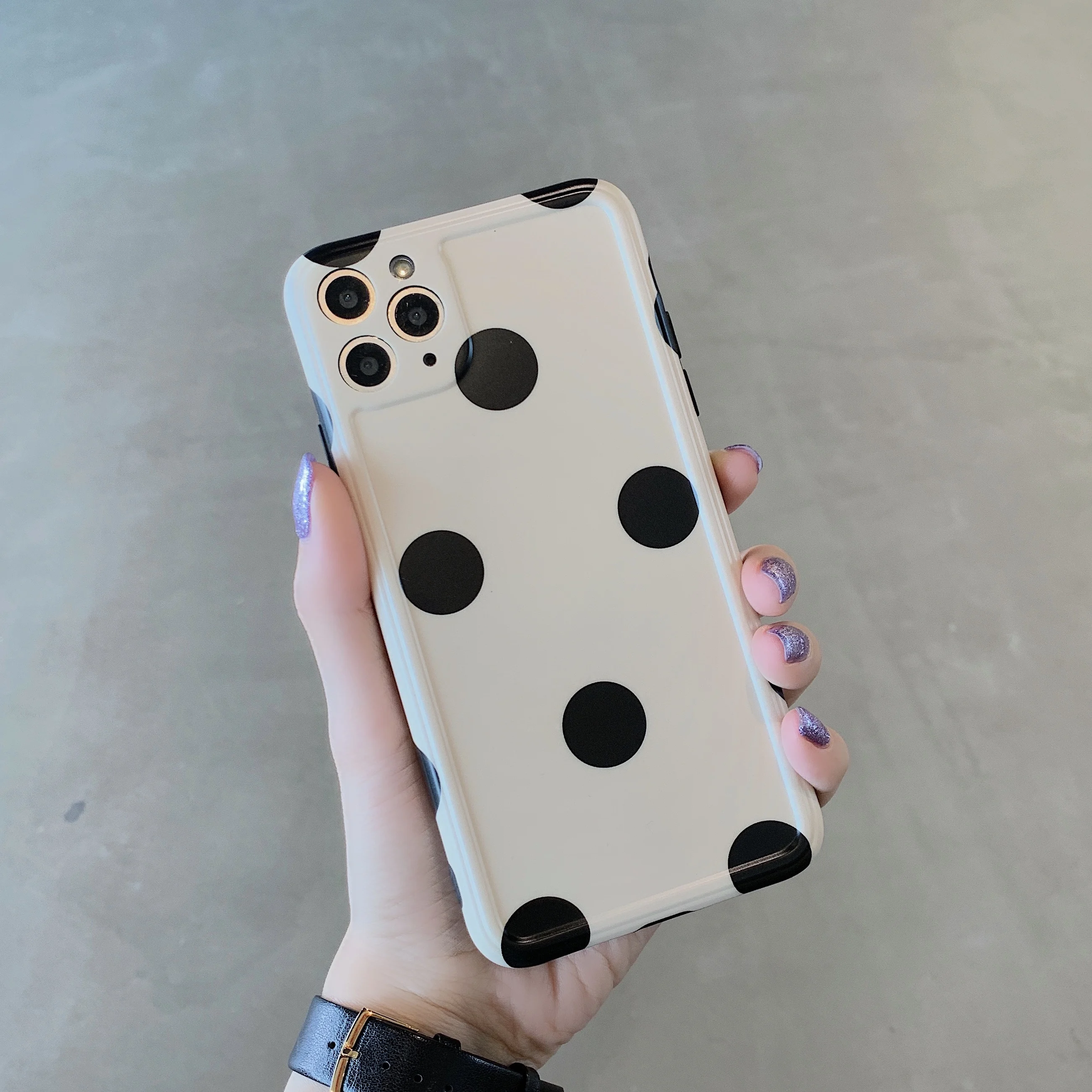 Чехол для iPhone 11 Pro Max милые мягкие чехлы в горошек с принтом Lunares XS XR 7 8 Plus X Bolinhas