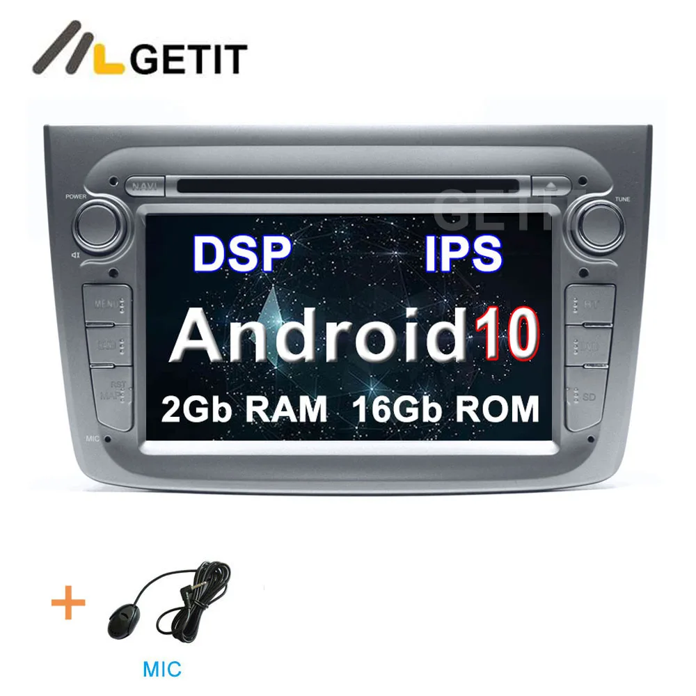 Android 10,0 Автомобильный мультимедийный радио gps DVD стерео для Alfa Romeo Mito canbus wifi bluetooth - Цвет: 2G-RAM 16G-ROM DSP