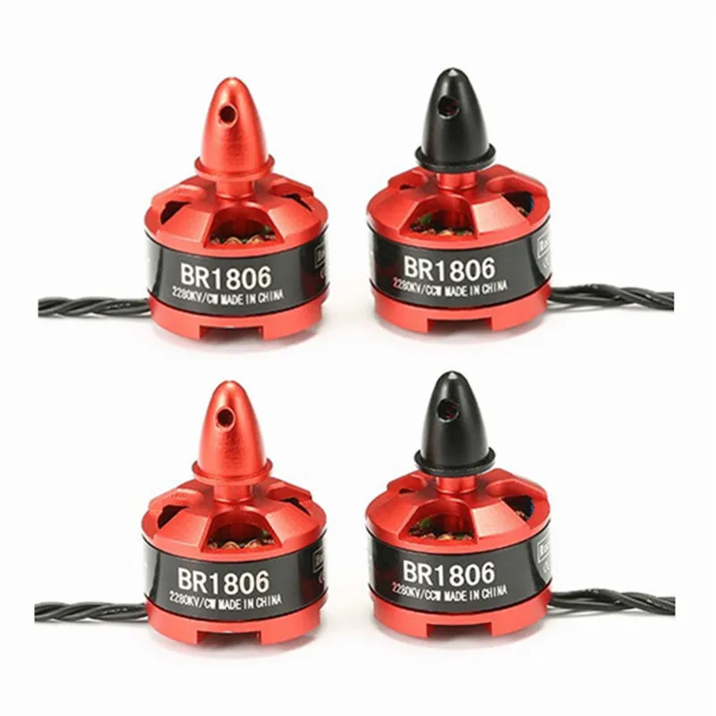 os Mais Recentes de Alta Ccw para Qav250 Qualidade Racerstar Corrida Edição 1806 Br1806 2280kv 1-3 s Motor Brushless cw – Zmr250 260 4 Pcs