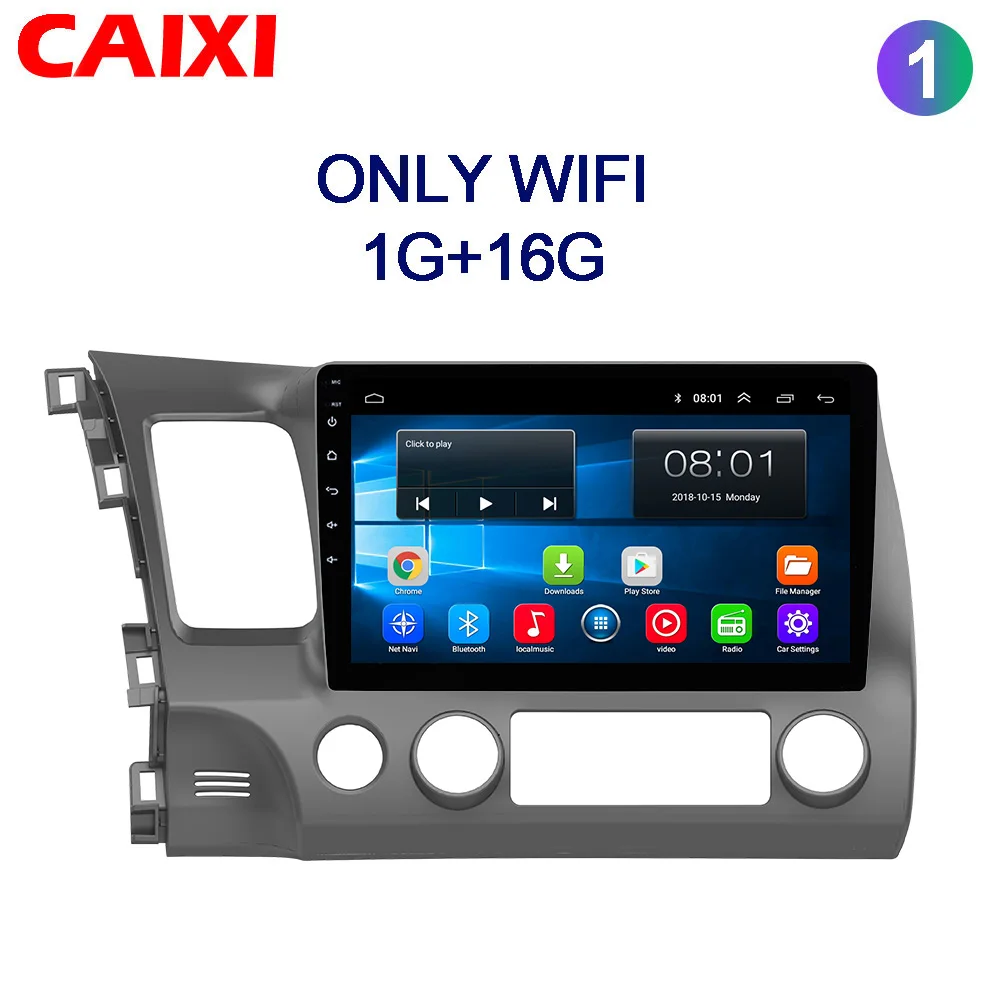 cx-SY-1 Caixi 10,1 дюймов 2Din Android 9,0 автомобильный Радио мультимедийный плеер для Honda Civic 2006-2011 Навигация gps dvd-плеер - Цвет: cx-SY-1