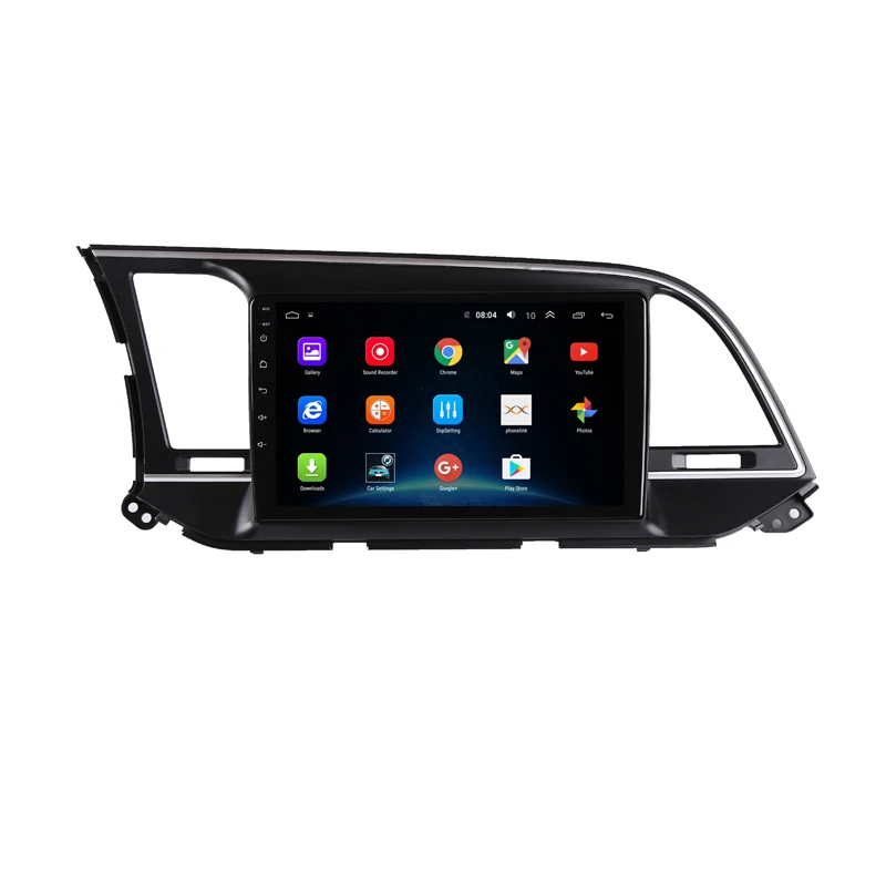 Top 9" Android 9.1 Car DVD Video Player GPS For HYUNDAI ELANTRA 2016 2017 headunit audio car radio stereo navigation bluetooth wifi 2