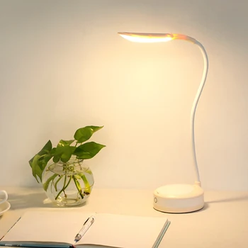 

Dimmable Adjustable LED Desk Lamp USB Rechargeable Touch Switch Reading Lamp With Mirror For Studing Eye-protect Table Lamp