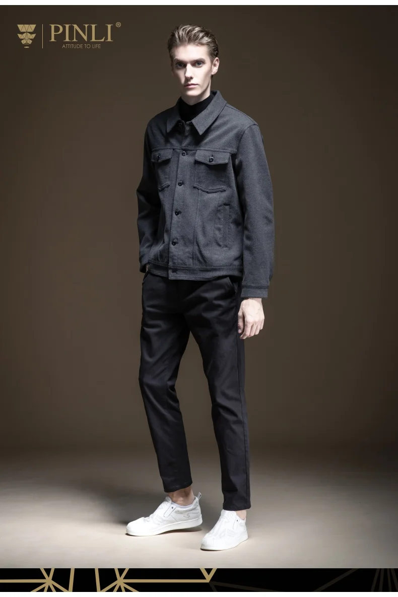 Jaqueta Masculino No Militar куртка-бомбер для мужчин стандартный Pinli осень новая мужская одежда Молодежный шаттл Топ для отдыха B193204061
