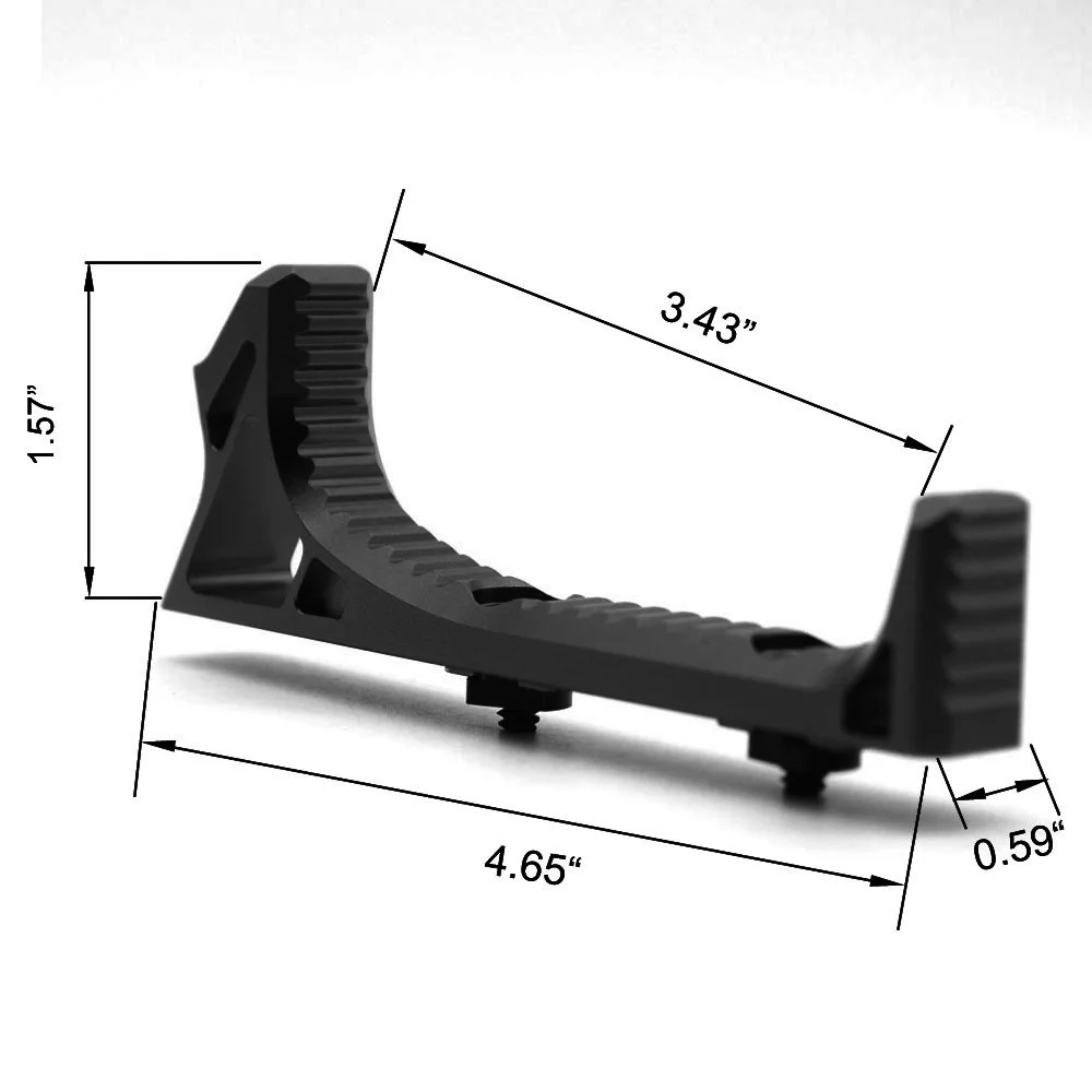 TriRock Тактический Ручной стоп алюминиевый ручной упор для Keymod/M-lok Handguard Rail_Black/red Цвет