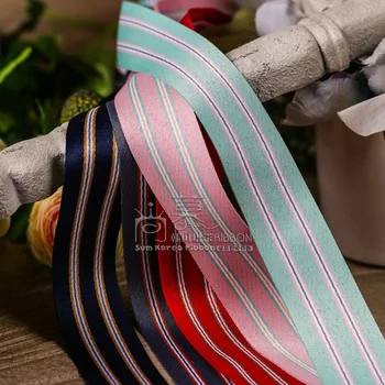 

100yards 10 16 25 40mm double stripes satin ribbon for bouquet flower packing bow wedding party supplies diy hand craft supplies