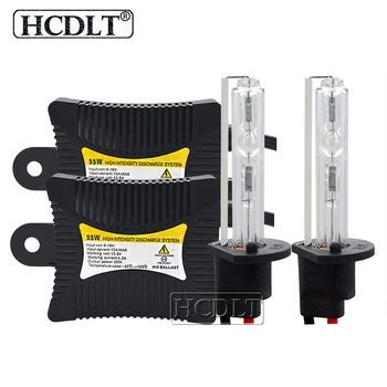 

HCDLT Car HID Xenon Headlight Kit DC 55W Slim HID Ballast H1 H3 H7 H11 HB3 HB4 Auto Headlamp Replacement Bulb 4300K 6000K 8000K