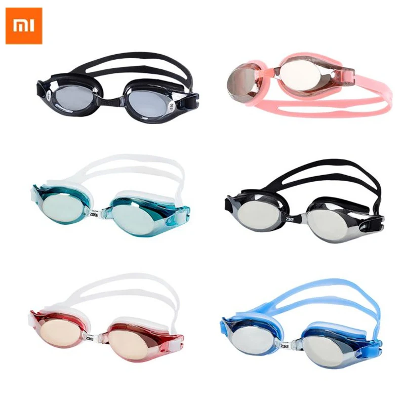 Xiaomi Youpin ZOKE гальванические HD УФ водонепроницаемые противотуманные очки для плавания и дайвинга Регулируемые очки для плавания для женщин и мужчин