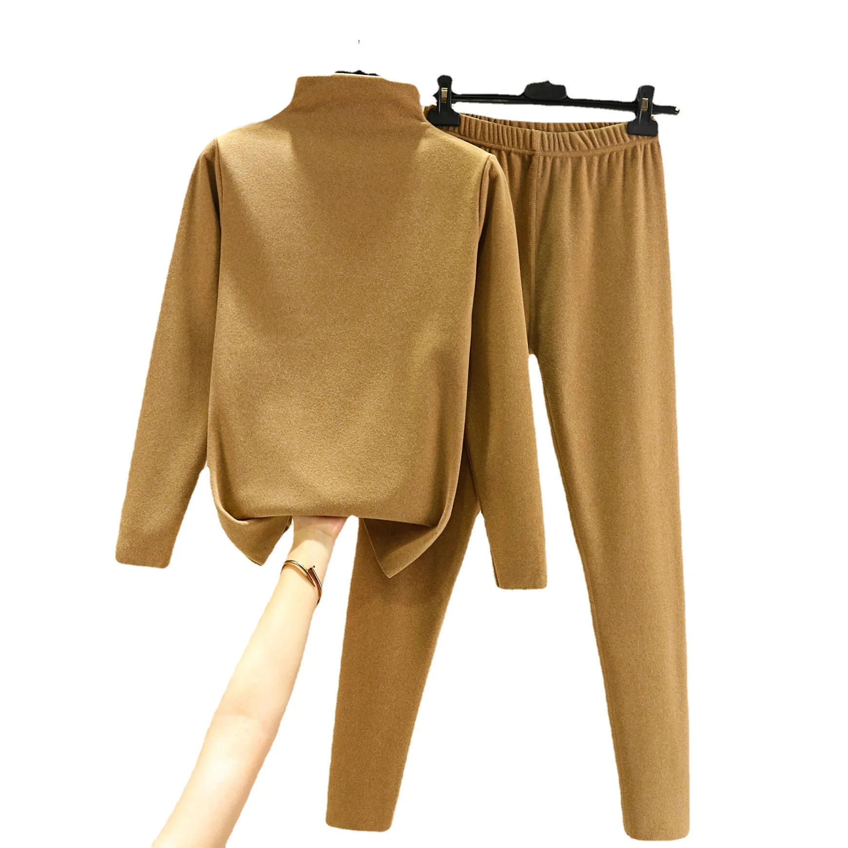 thermal underwear Suit women Winter Dralon Long Johns Warm ensemble femme 2 pieces set womens thermal clothing lange onderbroek