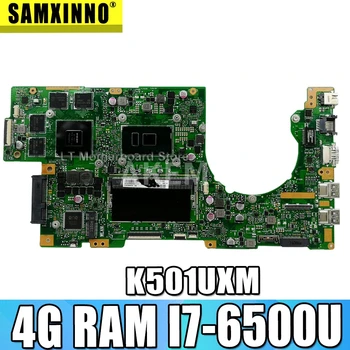 شراءAkemy جديد! K501UXM اللوحة لابتوب Asus K501UW K501UXM K501UQ اللوحة الأصلية DDR4 4G-RAM I7-6500U GTX950M-GPU