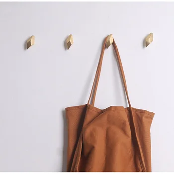 

Objects and my Nordic minimalist brass coat hook bedroom creative wall hook clothes hook kitchen bathroom single hook LB820101