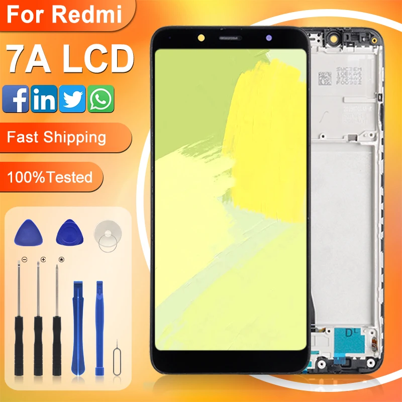 Catteny Promotion For Xiaomi Redmi 7A Display With Touch Panel Glass Screen Digitizer Assembly Replacement Free Shipping | Мобильные
