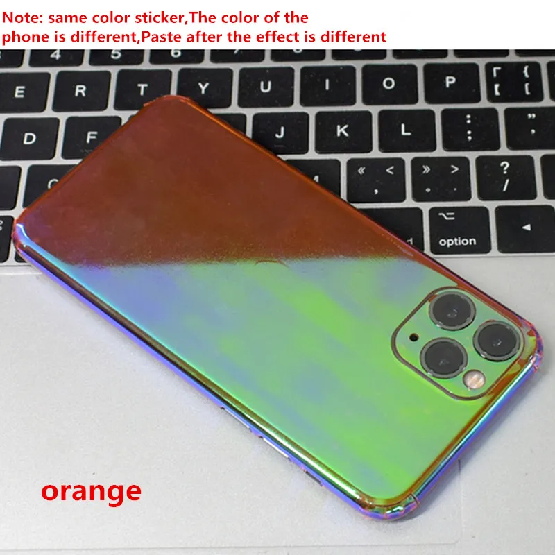 NOTOW fashion Transparent  Glossy  colorful color sticker skins protective film for iphone11/11por/11pro Max/Xs/Xsmax/XR/7/8/8+ iphone 8 plus leather case