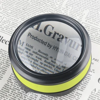 

ELEG-Handheld Press Screen Magnifier USB Charging with LED Light Magnifier 90mm Diameter 5X Magnification Optical Lens Magnifier