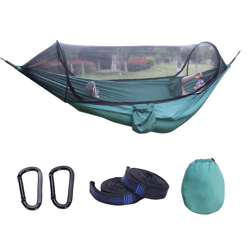 

Fully Automatic Quickly Open with Mosquito Net Hammock Outdoor Double Mosquito Net Hammock Anti-mosquito Hammock Swing Air Tent