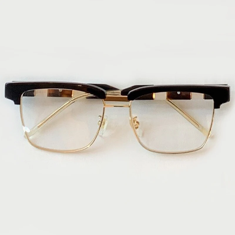 No 6 Fashion half rimless Sunglasses Women Square Glasses Summer Style Sunglasses Women Brand Designer Vintage Half Frame UV400 - Lenses Color: No 6