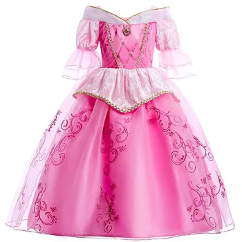 

Cinderella Princess for Girls Dress Fairy Tales Deluxe Cosplay Costume Half Sleeve Ball Gown Kids Party Carnival Birthday Dress