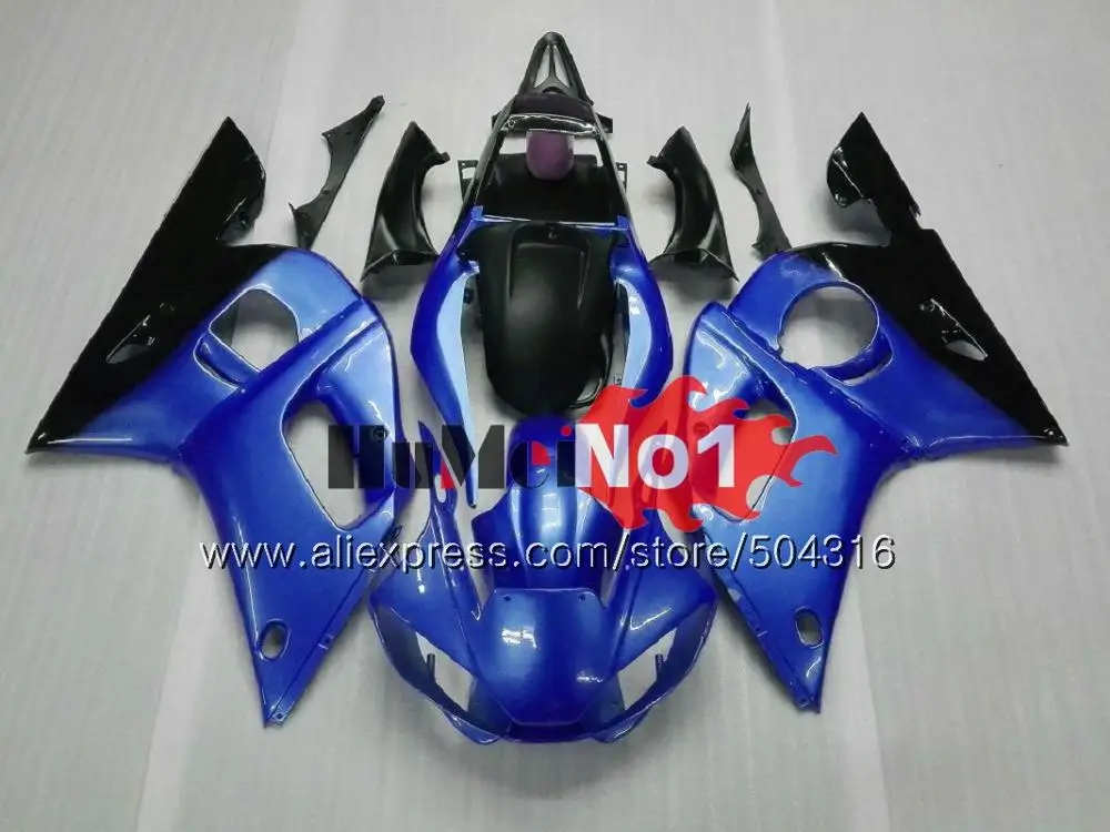 No. 17 R 6 для YAMAHA YZF R6 YZF600 YZF 600 YZF-600 4MC. 20 YZF-R6 1998 1999 2000 2001 2002 YZFR6 98 99 00 01 02 Обтекатели синего и белого цвета - Цвет: No. 17