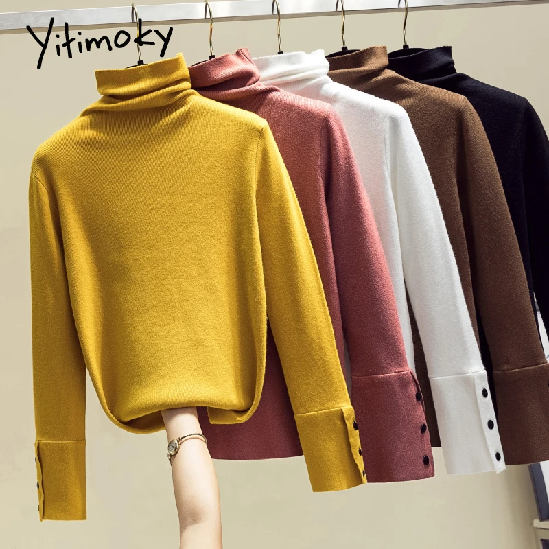 Женские свитера и пуловеры водолазка корейский свитер женская зимняя одежда