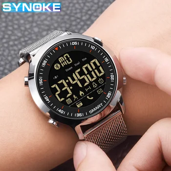 SYNOKE-reloj deportivo para hombre, cronógrafo Digital, LED, resistente al agua, multifunción, Militar 1