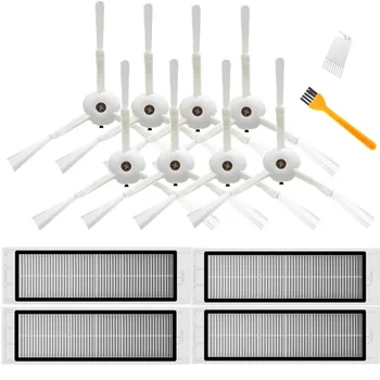 

FULL-8Pcs Side Brushes + 4Pcs Filters + 1Pcs White Brush + 1Pcs Yellow Brush for Xiaomi 1/1S/Stone/Xiaowa Vacuum Cleaner Parts A
