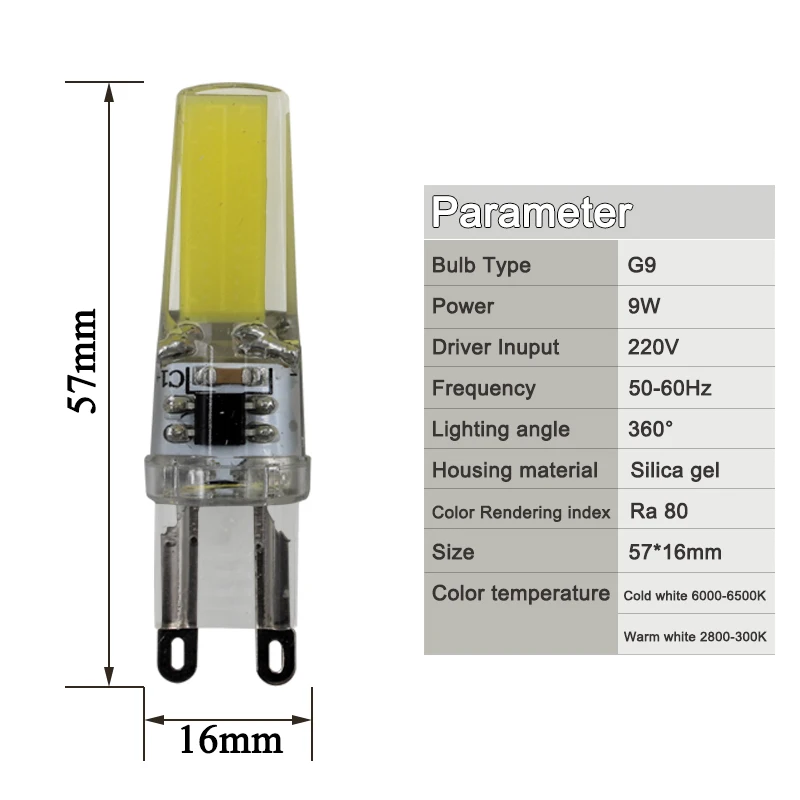 9W G9 220V