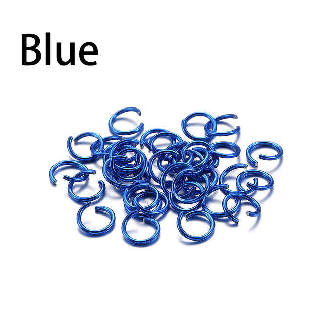 6 8 10 mm Aluminum Soft Open Jump Ring Split Rings Connectors For DIY Jewelry Making Findings Supplies Accessories