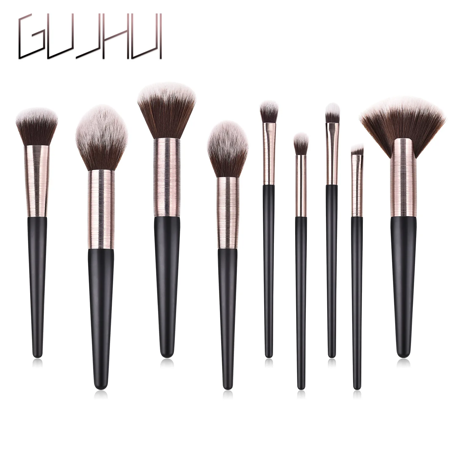 

9 makeup brushes makeup tools scattered paint eye shadow brush brushed high-end suit FINDCOLOR