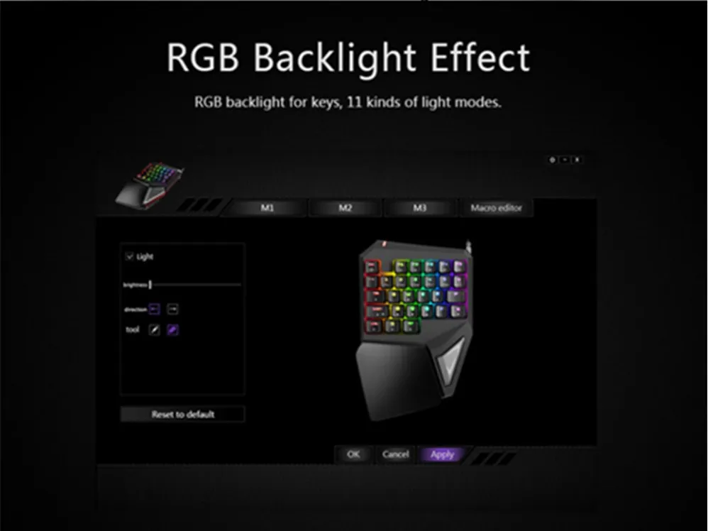 Delux T9 Plus клавиатура и мышь комплект M625 Проводная мини мышь RGB подсветка игровая клавиатура мышь комбо одной рукой для Overwatch Gamer