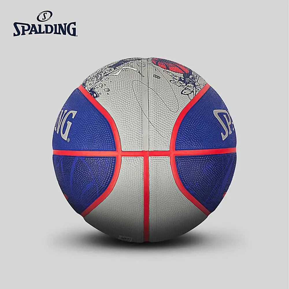 SPALDING NBA открытый робот эскиз Баскетбол Официальный Размер 7 резиновый мужской матч мяч баскетбол 83-677y