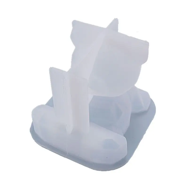 

DIY Resin Crystal Epoxy Mold Cartoon 3D Bear Phone Holder Casting Silicone Mould U4LF