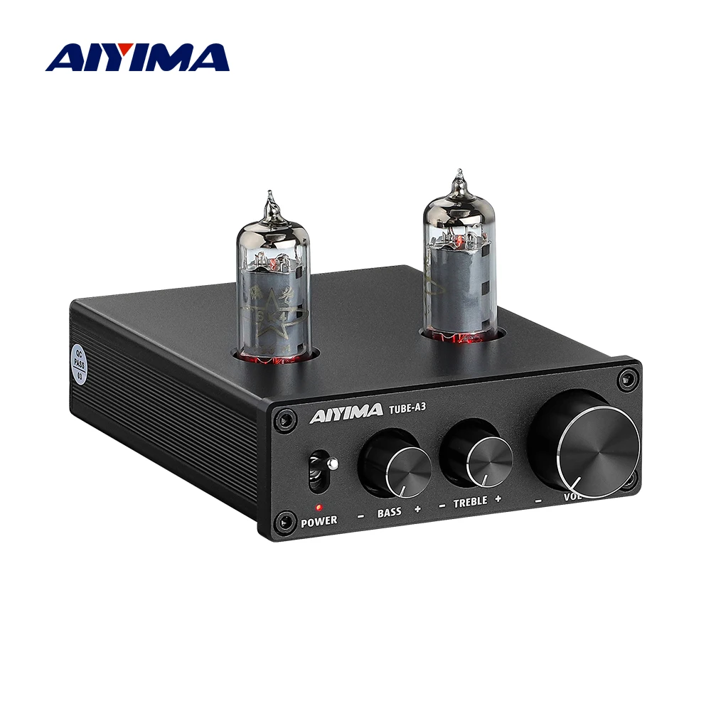 Трубчатый усилитель AIYIMA 6K4 предусилитель желчи HIFI регулировка высоких басов