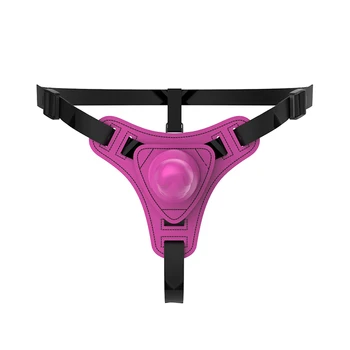 Womens Leather Latex Sexy Exotic Panties Bondage Strapon Chastity Pants With Penis Set Fetish Body Harness Couples Flirting Toys 2