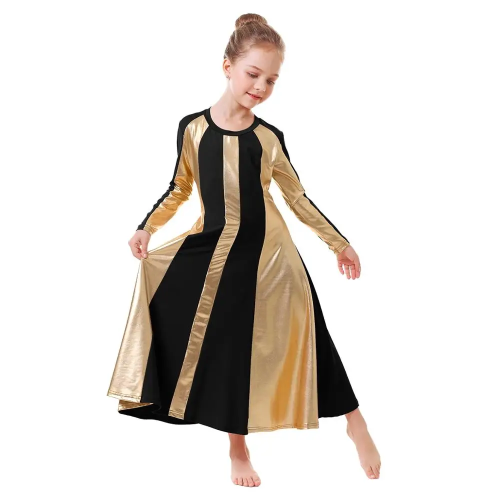 Балетное платье для девочек; детское Плиссированное Платье для танцев; детское платье для литургических танцев; Одежда для танцев; платье для девочек - Цвет: black