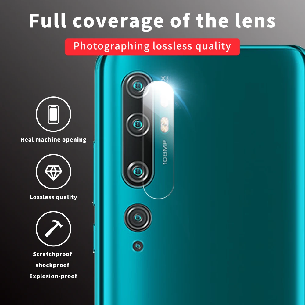 2 шт. 9D Защита объектива камеры для Xiaomi mi 9T Pro CC9 CC9E 9 9SE 8Se 6X A2 Note10 прозрачная пленка