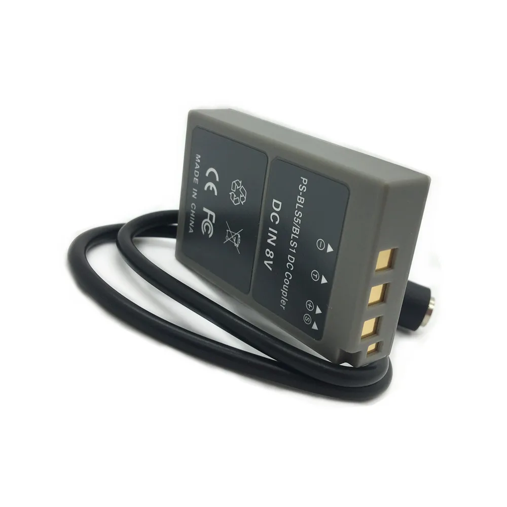 BLS-5 Dummy Battery + PD Type-C Adapter Charging Cable for Olympus E-P1 E-P2 E-P3 E-PL1 Power Bank as PS BLS5 BLS-50 BLS1 USB-C