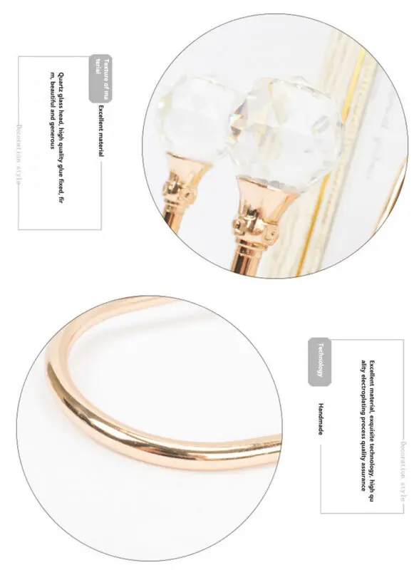 Wall Mounted type Large Crystal Pearl Curtain Hold Tie Back Hook Tassel Holder Hanger