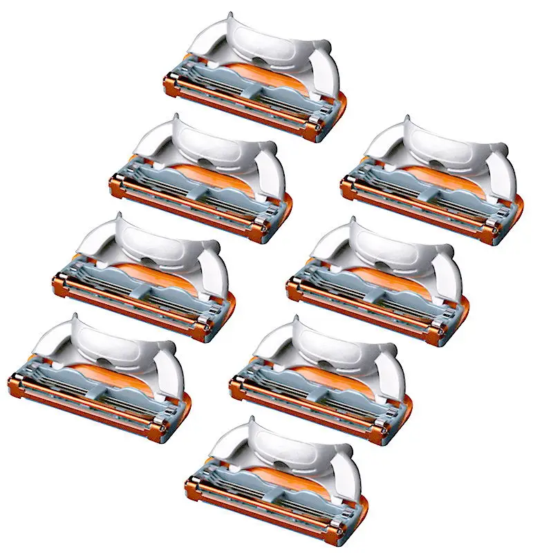 

4 pcs / pack. Razor Blades For Men 5 layer facial care shaver cassettes shaving blades Compatible with gillettee fusione
