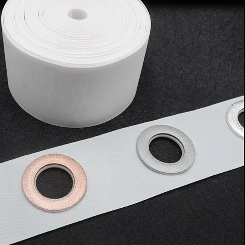 Curtain Accessories White Pull Pleated Tape For Curtain Grommet Top Tape Pencil Pleat Hook 10/30 Meters