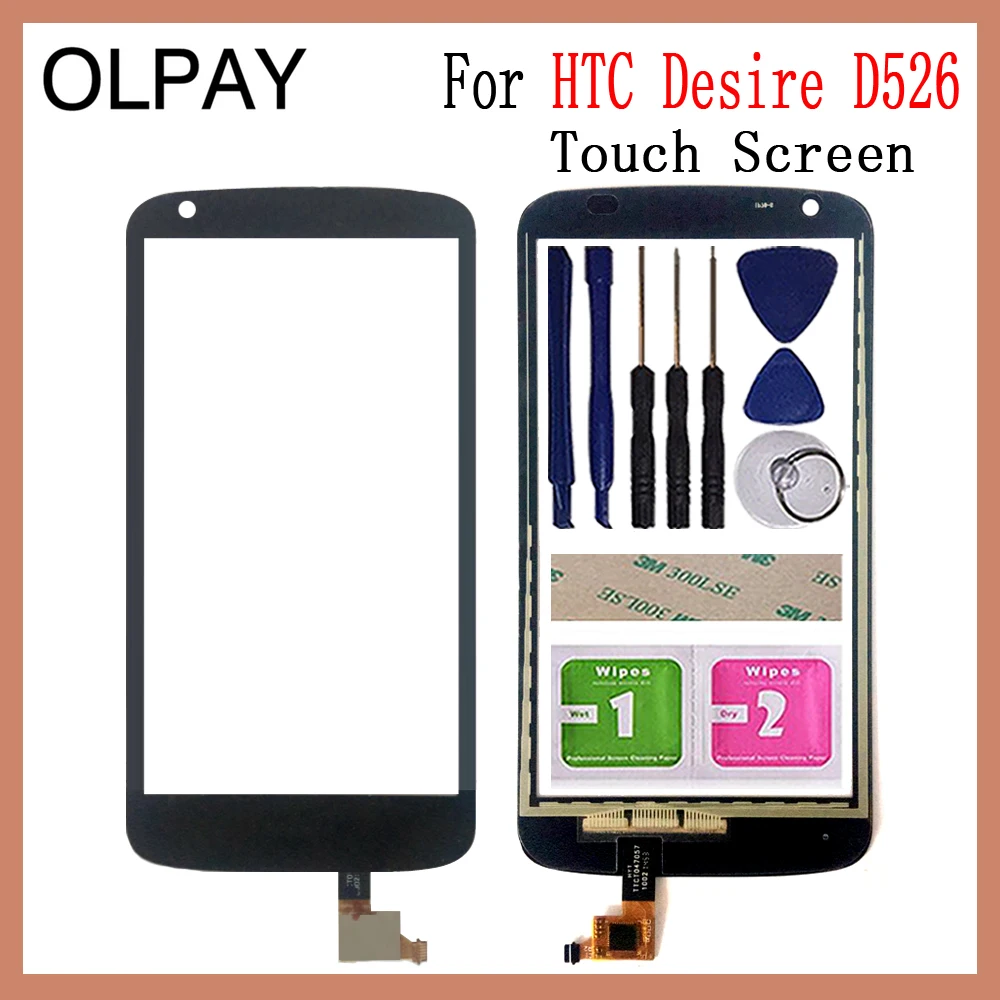 OLPAY 4,7 ''для htc Desire 526 D526 526G D526H сенсорный экран дигитайзер панель запасные части сенсорный экран Переднее стекло объектив сенсор