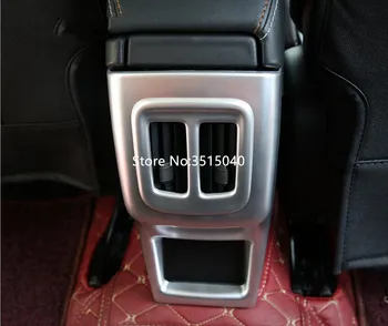 

For Jeep Compass 2017 Matte Silver ABS Chrome Car Central Armrest Box Rear Panel Anti Kick Cover Trims Car Styling Accessories
