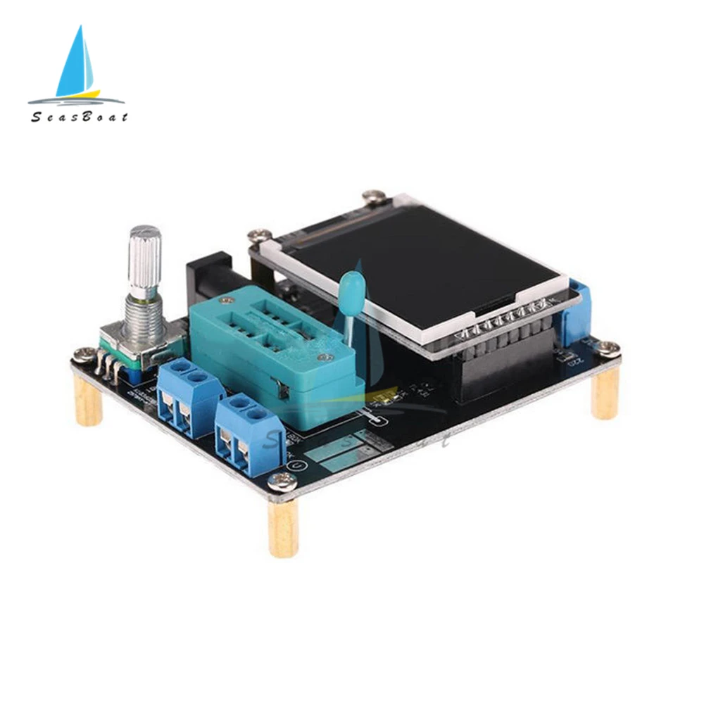 ATMEAG328P GM328A M328 Transistor Tester LCR Diode Capacitance ESR Meter PWM Square Wave Signal Generator
