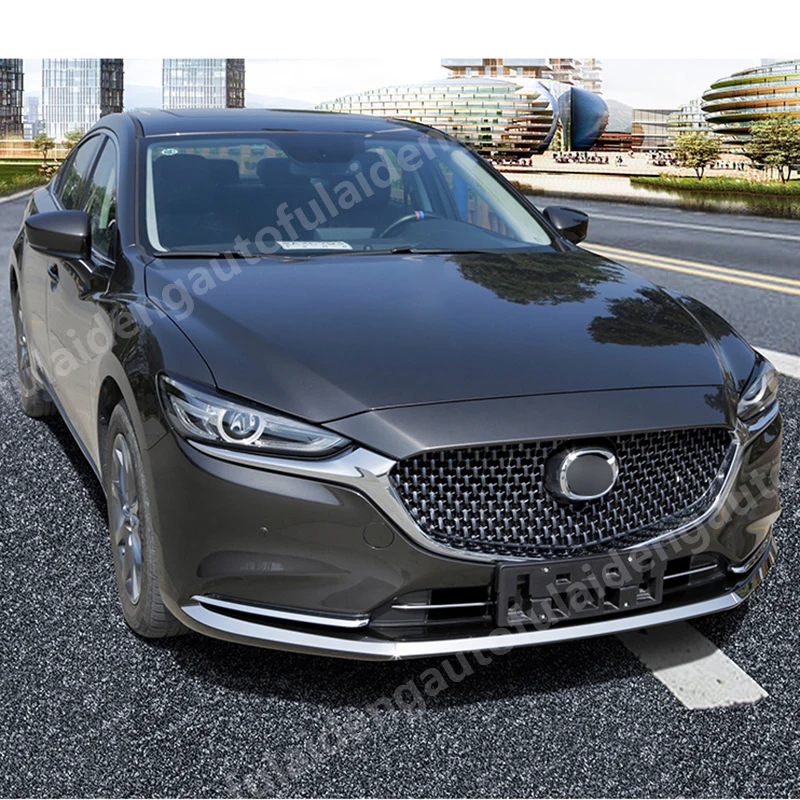 3 шт. для Mazda 6 Atenza-, новинка, нержавеющая сталь, передний бампер, накладки для губ, декоративные накладки, автомобильные аксессуары