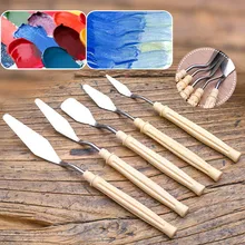 Price history & Review on 5Pcs/set Mix Oil Painting Palette Knife 