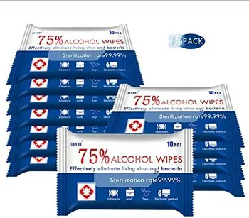 

Alcohol Wipes 75% Alcohol Detergent Wipes, Large Wet Wipes Travel for All-Purpose Cleaning (15Pack)