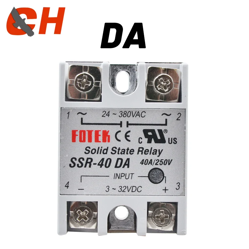 

High quailty solid state relay SSR-25DA SSR-40DA SSR- 60A 80A actually 3-32V DC TO 24-380V AC SSR25DA 40DA 60DA 80DA top brand